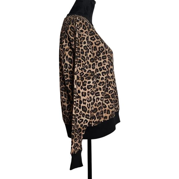 THE KOOPLES Leopard Print Fleece Sweatshirt, Size 1 - Picture 2 of 13